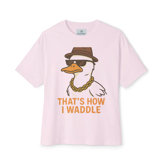 Cool Duck Graphic Tee - That's How I Waddle - Unisex Oversized Shirt