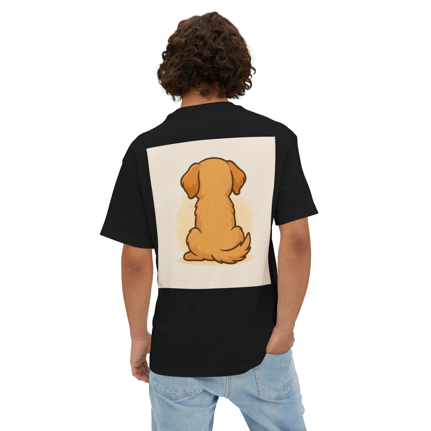 Pawsitively My Best Friend Unisex Oversized Boxy Tee - Life’s Better with a Dog Design