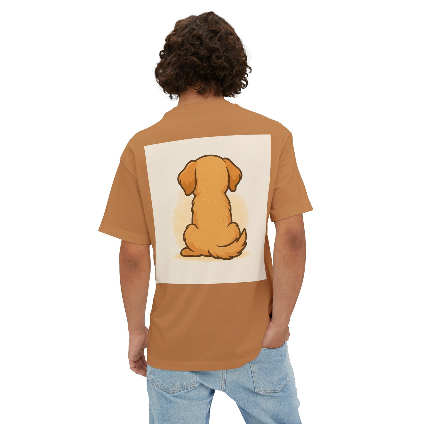 Pawsitively My Best Friend Unisex Oversized Boxy Tee - Life’s Better with a Dog Design