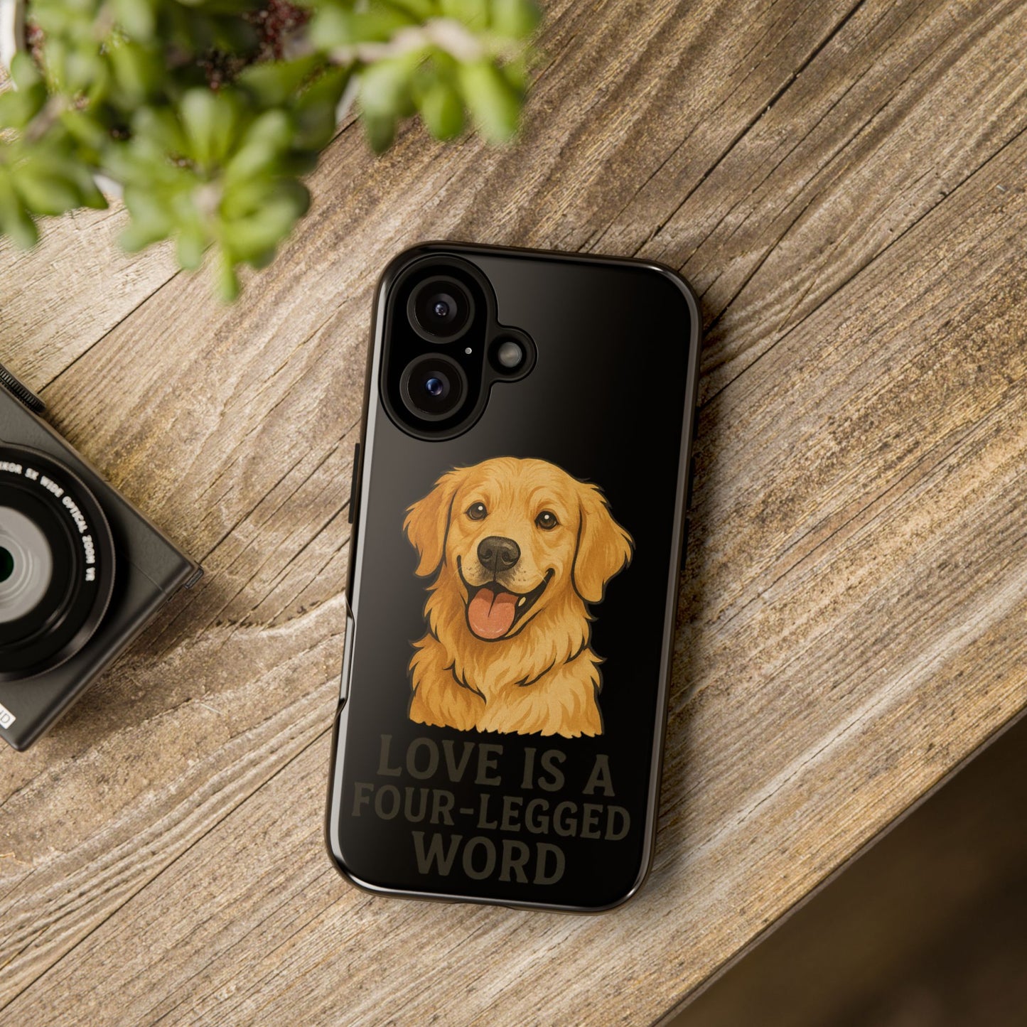 Golden Retriever Phone Case - Love is a Four-Legged Word