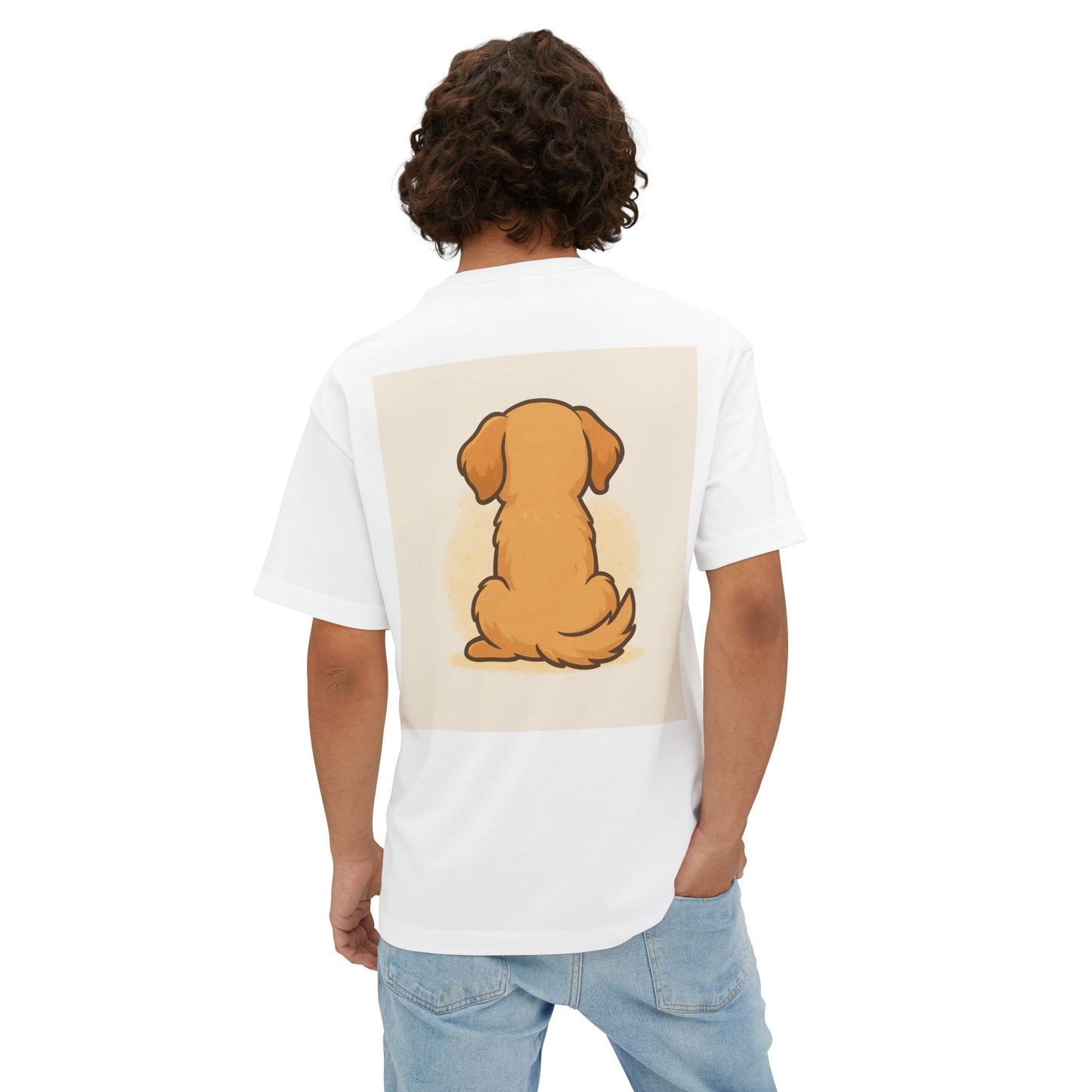 Pawsitively My Best Friend Unisex Oversized Boxy Tee - Life’s Better with a Dog Design