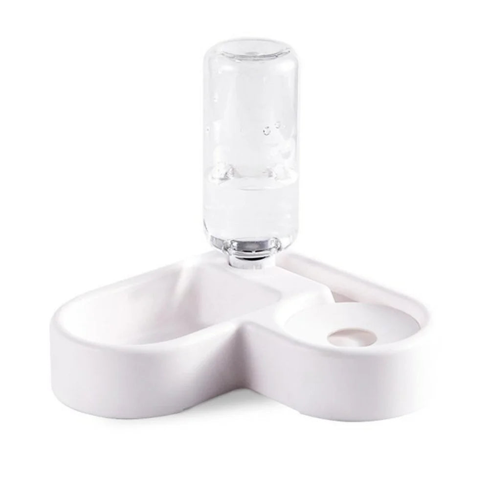 500ml Pet Automatic Feeder Small Bowl Drinkable Portable Cat and Dog Food Bowl Living Room Bedroom Pet Products Pet Items