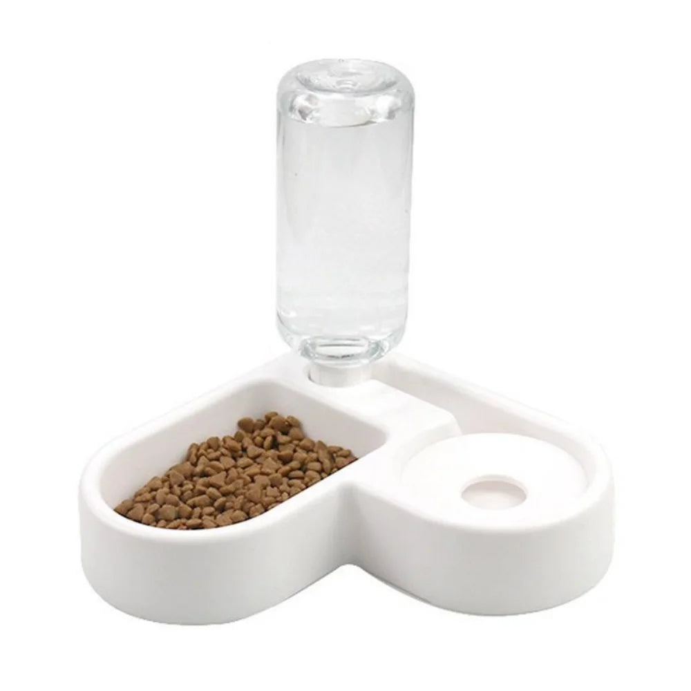 500ml Pet Automatic Feeder Small Bowl Drinkable Portable Cat and Dog Food Bowl Living Room Bedroom Pet Products Pet Items