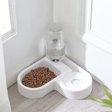500ml Pet Automatic Feeder Small Bowl Drinkable Portable Cat and Dog Food Bowl Living Room Bedroom Pet Products Pet Items