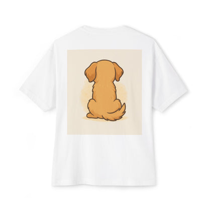 Pawsitively My Best Friend Unisex Oversized Boxy Tee - Life’s Better with a Dog Design