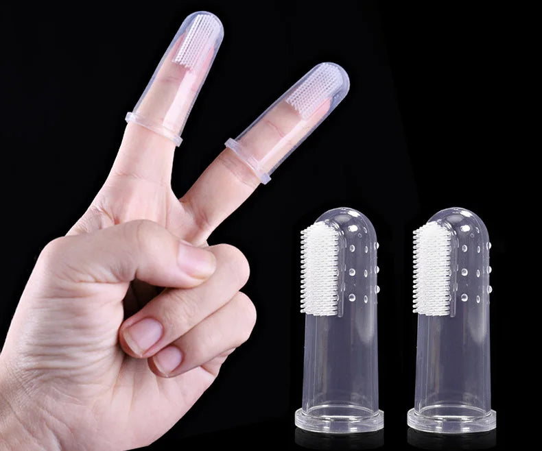 Pet Silicone Finger Cots Toothbrush Cats Dogs Brushing Finger Cots Pet Teeth Oral Cleaning Products In Addition Perros