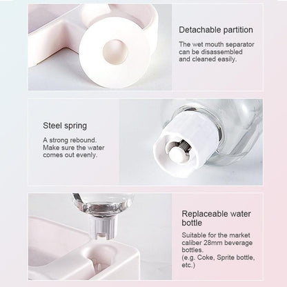500ml Pet Automatic Feeder Small Bowl Drinkable Portable Cat and Dog Food Bowl Living Room Bedroom Pet Products  Pet Items